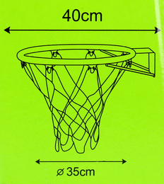 Obręcz do koszykówki MAŁA KOSZYKÓWKA 35cm 11
