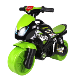 Jeździk motor ŚCIGACZ zielony odpychacz 2