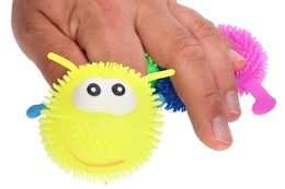 Dżdżownica świecąca puffer ball gniotek antystresowy - gąsienica 3