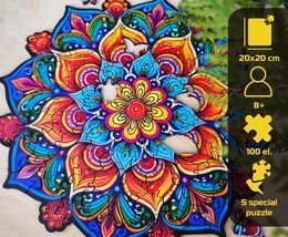 Drewniane puzzle 100 Peace and harmony – Mandala radości - Milliwood 5