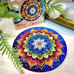 Drewniane puzzle 100 Nocna Mandala - Milliwood 7
