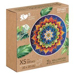 Drewniane puzzle 100 Nocna Mandala - Milliwood 10