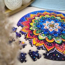 Drewniane puzzle 100 Nocna Mandala - Milliwood 11