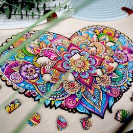 Drewniane puzzle 150 MANDALA MIŁOŚCI - Milliwood 2