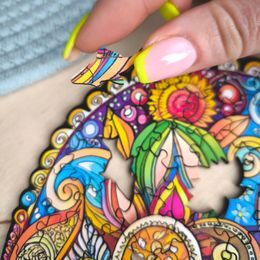 Drewniane puzzle 150 MANDALA MIŁOŚCI - Milliwood 9