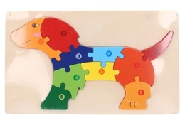 Układanka DREWNIANA układanie po numerach MONTESSORI 9