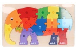 Układanka DREWNIANA układanie po numerach MONTESSORI 10