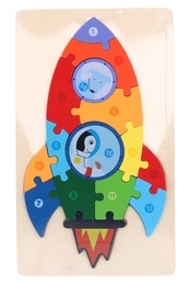Układanka DREWNIANA układanie po numerach MONTESSORI 7