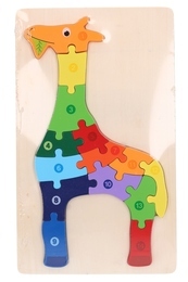 Układanka DREWNIANA układanie po numerach MONTESSORI 8