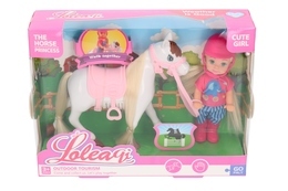 Figurka konik + lalka mini na przejażdżkę 6