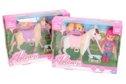 Figurka konik + lalka mini na przejażdżkę 2