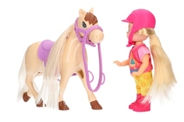 Figurka konik + lalka mini na przejażdżkę 5