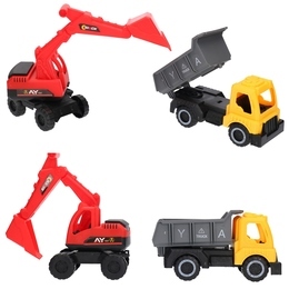 Auto budowlane - zestaw 2szt, wywrotka, koparka 4
