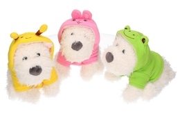 Maskotka PIES W BLUZIE 20cm West Highland white terrier 3