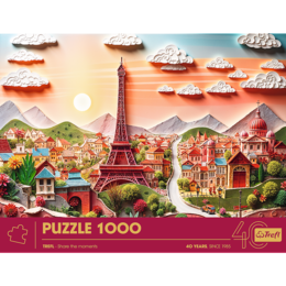 Puzzle 1000 Paryż z efektem 3D 3