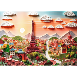 Puzzle 1000 Paryż z efektem 3D 2