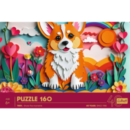 Puzzle 160 Piesek z efektem 3D 3