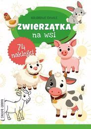 Kolorowanka ZWIERZĄTKA NA WSI naklejki - Kolorowe chwile 5