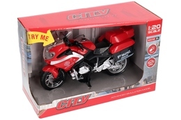 Motocykl STRAŻ POŻARNA model w skali 1:20 - światło, dźwięk 6