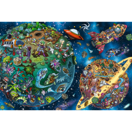 Puzzle 100 Trefliki w kosmosie 2