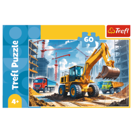 Puzzle 60 Traktor koparko-ładowarka 3