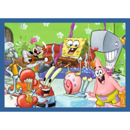 Puzzle 4w1 Podwodne życie SpongeBoba 3