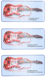 Elektryczna gitara ROCKowa instrument muzyczny dla dzieci 6