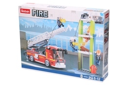 Klocki Sluban Fire, Auto drabina strażacka, wieża do ćwiczeń 4