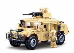 Klocki Sluban samochód wojskowy H1S ASSWAULT Model Bricks ARMIA 9