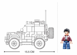 Klocki Sluban auto tereneowe ORV TANK Model Bricks 10