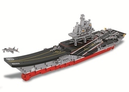 Klocki Sluban STATEK LOTNISKOWIEC w skali 1:450 Model Bricks ARMIA 9