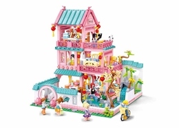 Klocki Sluban Girl's Dream Domek Willa w stylu japońskim 8