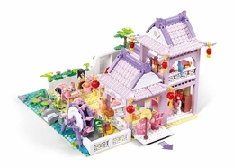 Klocki Sluban Girl's Dream Domek Chińska Herbaciarnia 2