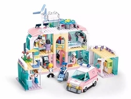 Klocki SLUBAN METROPOLIS Domek Szpital 3
