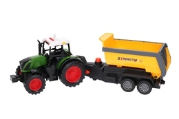 Traktor Ciągnik Z Przyczepą Wywrotka Światlo Dźwięk 6
