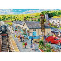 Puzzle 1000 Tea Time: Dworzec Kolejowy Premium Plus Quality 2