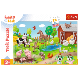 Puzzle 24 Maxi Bobaski i zwierzęta 3