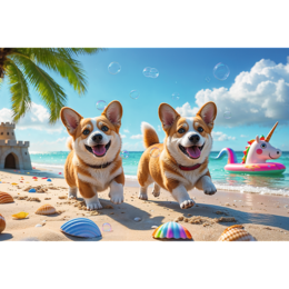 Puzzle 100 Corgi - piesek 2