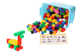 Klocki konstrukcyjne w skrzynce 400el - budowle 3D 2