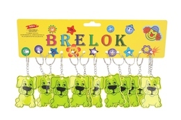 Brelok odblaskowy pies 12szt 2