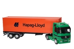 Ciśgnik siodłowy MERCEDES-BENZ ACTROS z naczepą 1:32 model metalowy TIR WELLY 2