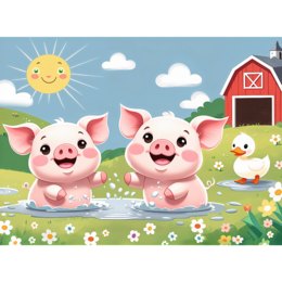 Puzzle 30 Wesołe życie na wsi 2
