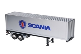 Auto TIR SCANIA z naczepą 1:32 ciągnik siodłowy, model metalowy WELLY 4