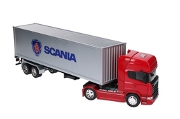 Auto TIR SCANIA z naczepą 1:32 ciągnik siodłowy, model metalowy WELLY 3