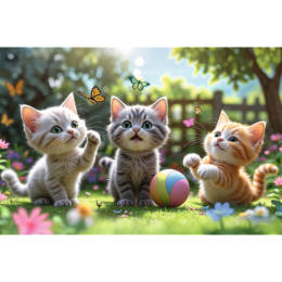 Puzzle 60 Trzy kociaki 2
