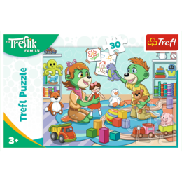 Puzzle 30 Radosna rodzina Treflików 3