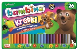 Kredki Bambino 26 kolorów + temperówka 3