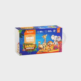 Klocki konstrukcyjne WAFLE MINI safari ANIMALS 100el 2