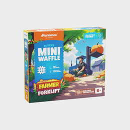Klocki konstrukcyjne WAFLE MINI wózek widłowy FARMER 50el 8
