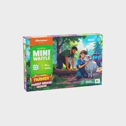 Klocki konstrukcyjne WAFLE MINI leśna akcja ratunkowa FARMER 100el 8